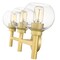Z-Lite Sutton Vanity, 3-Light, 23.75 In.W x 7 In.L x 10.25 In.H, Brushed Gold/Clear 7502-3V-BG - alternate 2